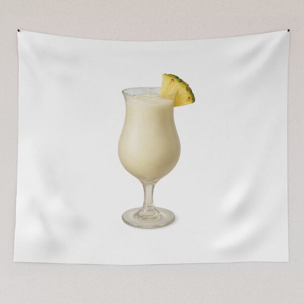 Item preview, Realistic Digital Piña Colada Drawing designed and sold by visualvibesss.