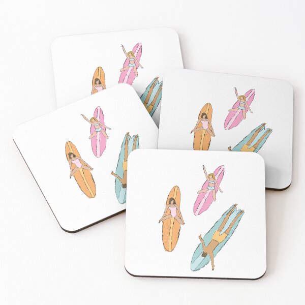 Item preview, Pastel Group of Surfers  designed and sold by KakuaDesigns.