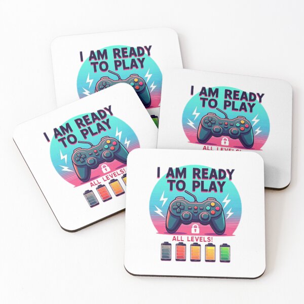 Item preview, Motivational Video Games Lover I AM READY TO PLAY ALL LEVELS  designed and sold by Giulivo Store Graphic.