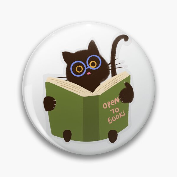 Item preview, Back to School Cat sticker – Cute Kitty Reading Book Illustration” designed and sold by Pragatee.