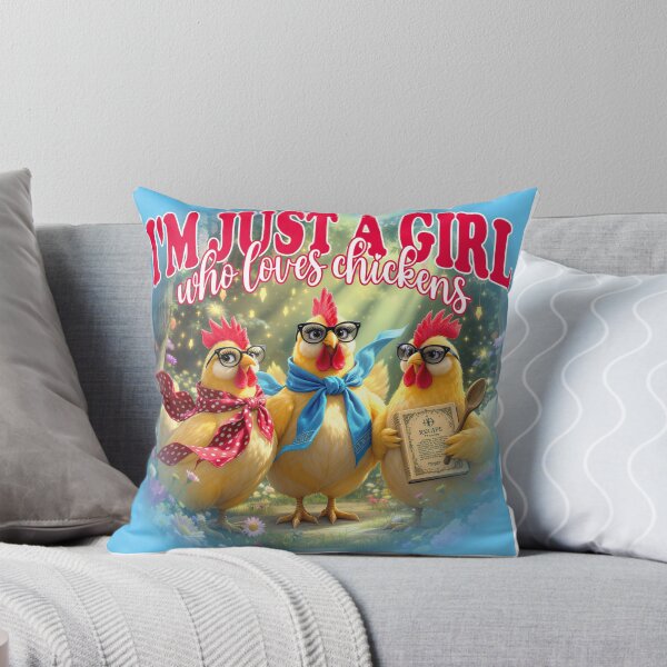 Item preview, I'm just a girl who loves chickens designed and sold by ColorWheelDsign.