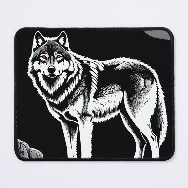 Item preview, Blood Moon Rises Behind the Wolf King. designed and sold by MissYouONLY.