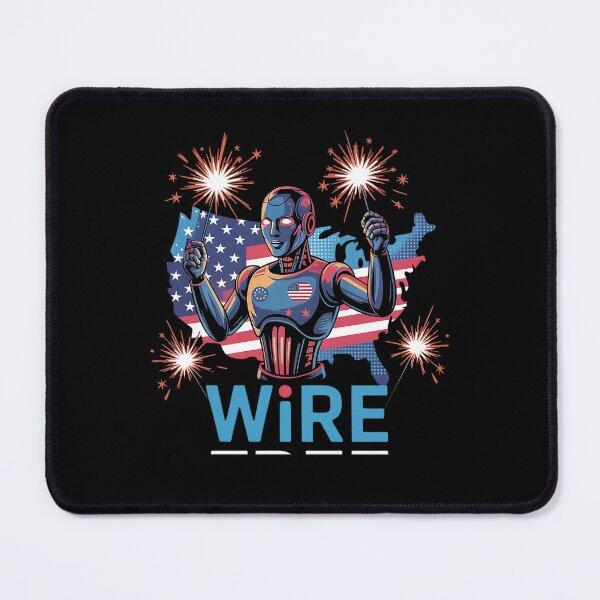 Item preview, Wire Free Robot USA Sparkler 4th of July Independence  designed and sold by Taans-Creation.