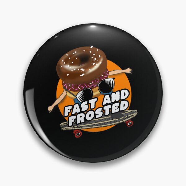 Item preview, ast and Frosted - Cool Donut on Skateboard Funny Design designed and sold by Graphroad.