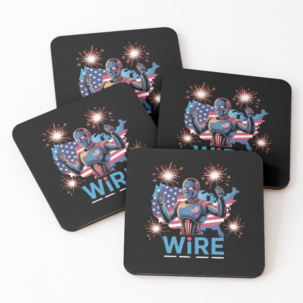 Item preview, Wire Free Robot USA Sparkler 4th of July Independence  designed and sold by Taans-Creation.