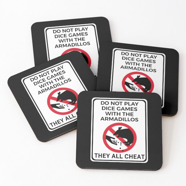 Item preview, Funny Warning Sign Don't Feed The Wildlife Armadillo designed and sold by TackyTime.
