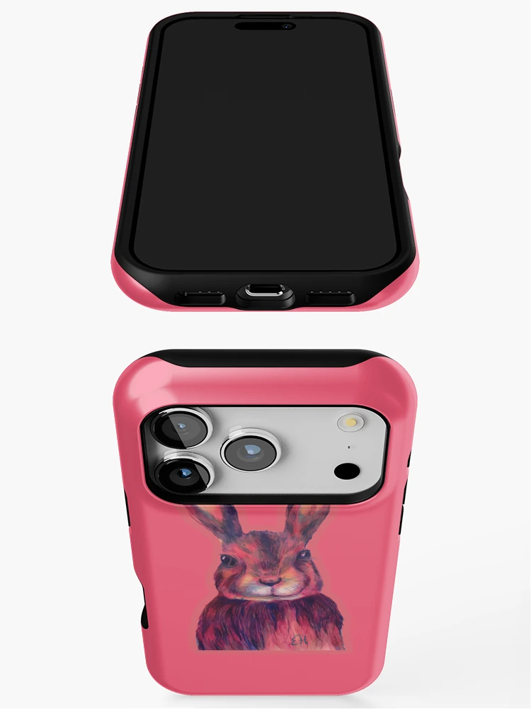 Thumbnail 3 of 4, iPhone Case, Pink Rabbit designed and sold by Erinmaclind.