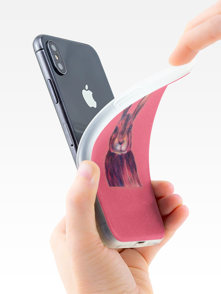 Thumbnail 4 of 5, iPhone Case, Pink Rabbit designed and sold by Erinmaclind.
