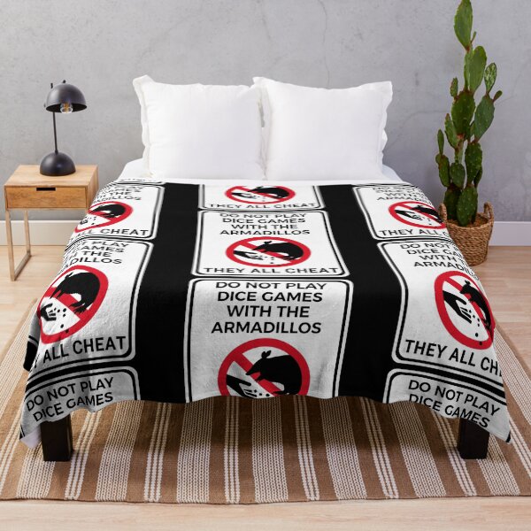 Item preview, Funny Warning Sign Don't Feed The Wildlife Armadillo designed and sold by TackyTime.