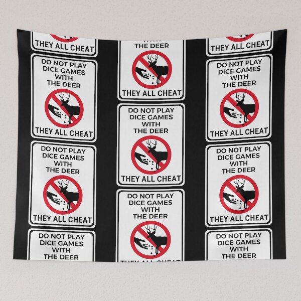 Item preview, Funny Warning Sign Don't Feed The Wildlife Deer designed and sold by TackyTime.