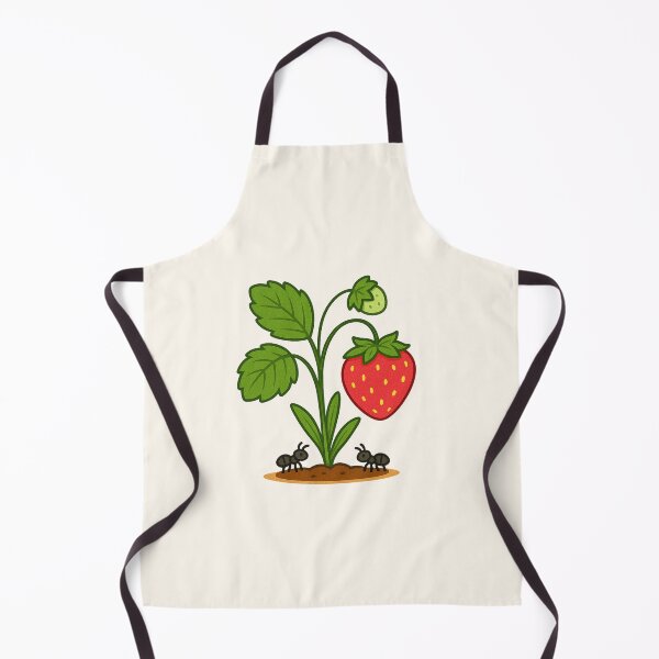 Item preview, Strawberry Plant with Ants - Cute Cartoon Garden designed and sold by Myra365Art.