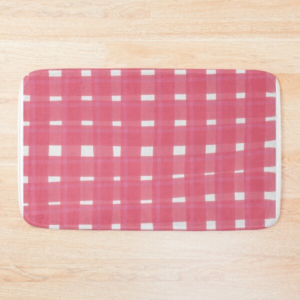 Item preview, Red and white checkered gingham pattern for a seamless picnic tablecloth fabric texture designed and sold by Ammi77.