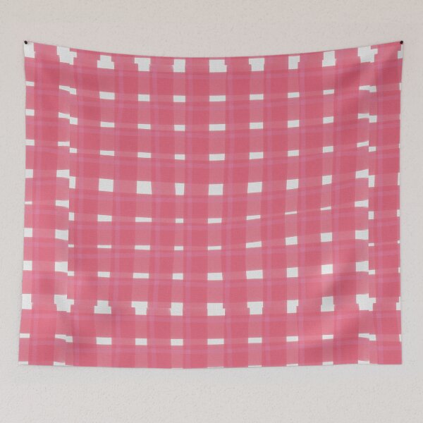 Item preview, Red and white checkered gingham pattern for a seamless picnic tablecloth fabric texture designed and sold by Ammi77.