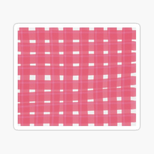Item preview, Red and white checkered gingham pattern for a seamless picnic tablecloth fabric texture designed and sold by Ammi77.