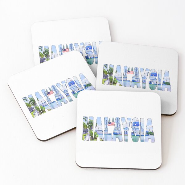 Item preview, MALAYSIA - Kota Kinabalu Mosque Flag and Petronas Towers designed and sold by Adam Gormley.