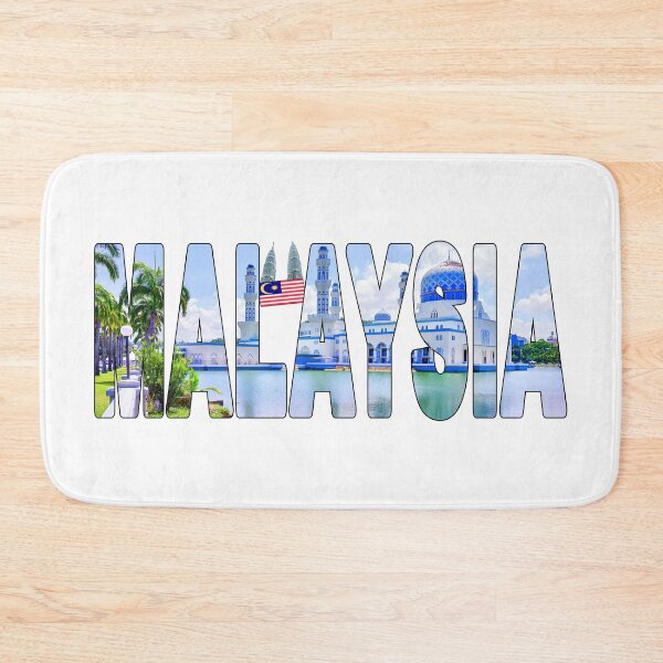 Item preview, MALAYSIA - Kota Kinabalu Mosque Flag and Petronas Towers designed and sold by Adam Gormley.