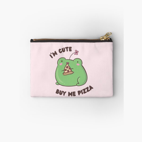 Item preview, I'm Cute Buy Me Pizza Frog designed and sold by ShyHomebodyClub.