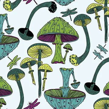 Artwork thumbnail, Toadstool Tango by Janie in Repeat
