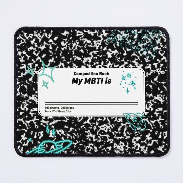 Item preview, My MBTI Composition Teal designed and sold by KellieSpace.