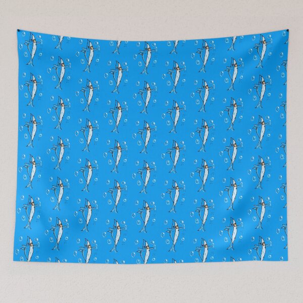 Item preview, boy shark cartoon kids art designed and sold by pksart1.