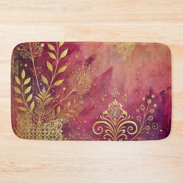 Item preview, Golden Reverie on Crimson Skies Abstract Art Collection designed and sold by Dream Bloom Gallery.