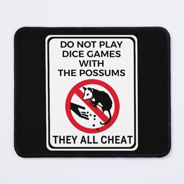 Item preview, Funny Warning Sign Don't Feed the Wildlife Possum designed and sold by TackyTime.