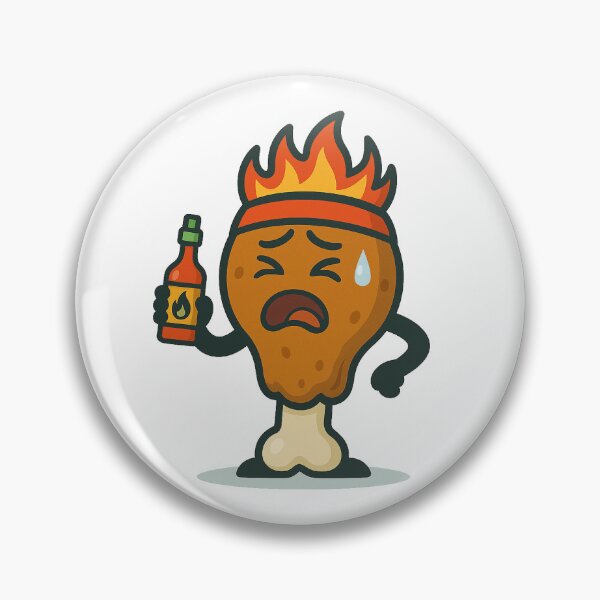 Item preview, Spicy Steve – Cartoon Hot Wing Character with Hot Sauce designed and sold by Potato Marketplace.