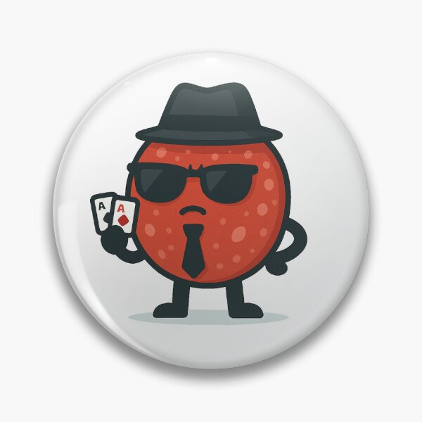 Item preview, Omar the OG – Poker-Faced Salami Cartoon Gangster designed and sold by Potato Marketplace.