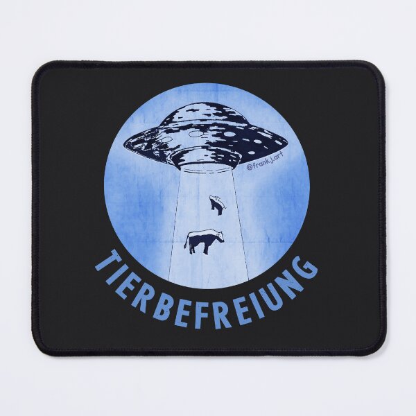 Item preview, Animal Liberation - Cow and pig abduction - German designed and sold by Frank J. Art.