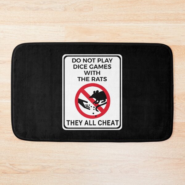 Item preview, Funny Warning Sign Don't Feed the Wildlife Rat designed and sold by TackyTime.