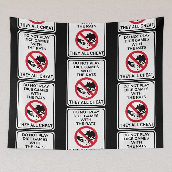 Item preview, Funny Warning Sign Don't Feed the Wildlife Rat designed and sold by TackyTime.