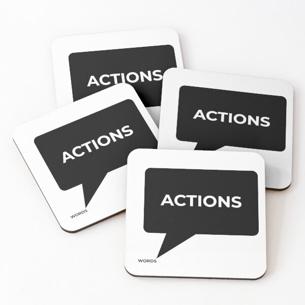 Item preview, Actions speak louder than words designed and sold by PixeledCraft.