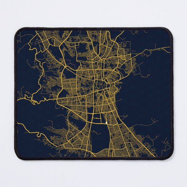 Item preview, Sanaa City Map of Yemen - Gold Art Deco designed and sold by deMAP.