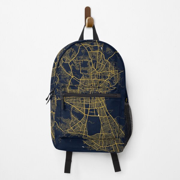 Item preview, Sanaa City Map of Yemen - Gold Art Deco designed and sold by deMAP.