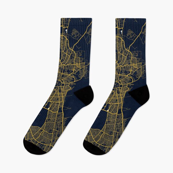 Item preview, Sanaa City Map of Yemen - Gold Art Deco designed and sold by deMAP.