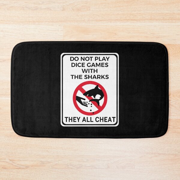Item preview, Funny Warning Sign Don't Feed the Wildlife Shark designed and sold by TackyTime.