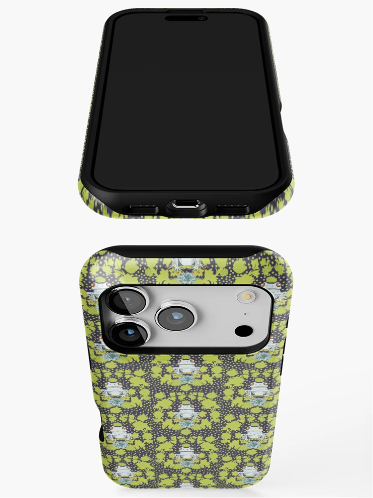 Aperçu 3 sur 4. Coque iPhone avec l'œuvre Point Hop créée et vendue par Janie in Repeat .