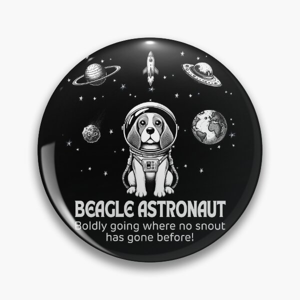 Item preview, Astronaut Beagle Funny Space designed and sold by doodIllustrate.