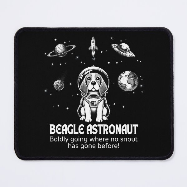 Item preview, Astronaut Beagle Funny Space designed and sold by doodIllustrate.