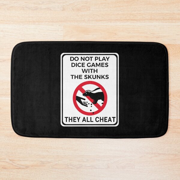 Item preview, Funny Warning Sign Don't Feed the Wildlife Skunk designed and sold by TackyTime.
