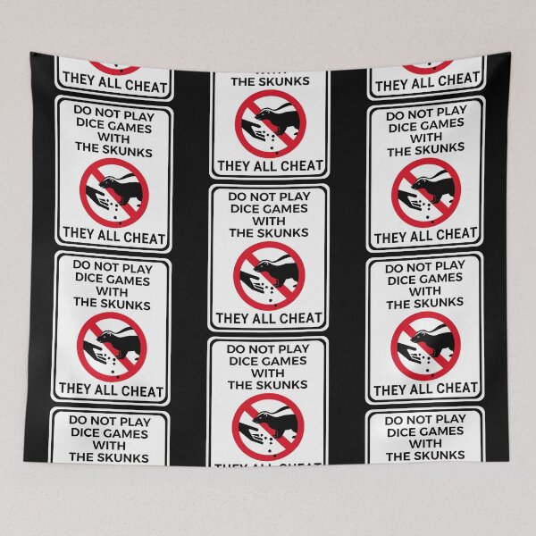 Item preview, Funny Warning Sign Don't Feed the Wildlife Skunk designed and sold by TackyTime.