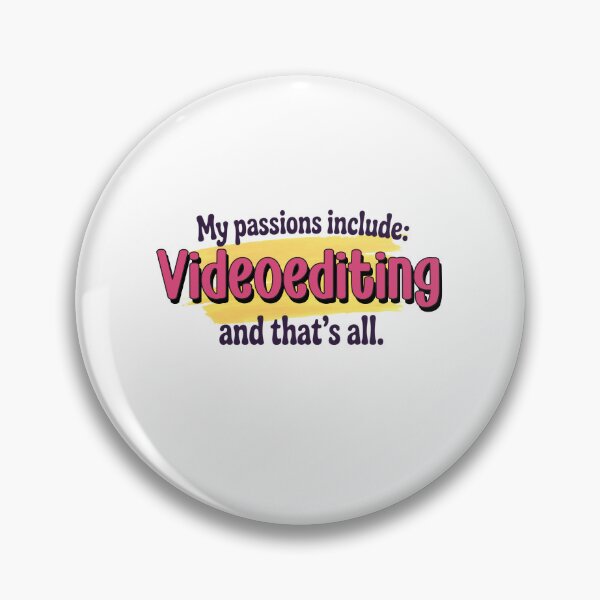 Item preview, Videoediting is my passion - Funny Videoediting Lover designed and sold by Watsonarts.