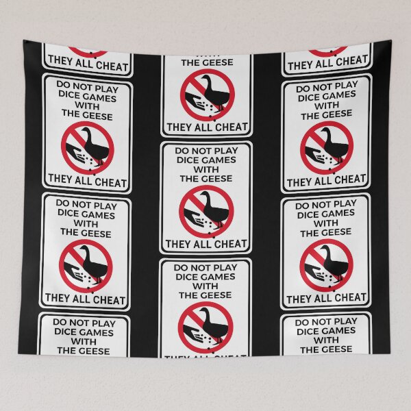 Item preview, Funny Warning Sign Don't Feed the Wildlife Goose designed and sold by TackyTime.