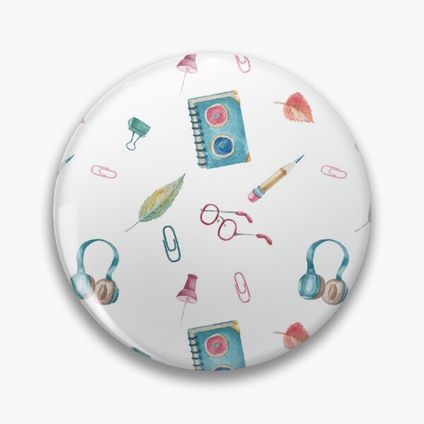 Item preview, Watercolor School Supplies Notebook – Cute and Creative Pattern for Students and Teachers designed and sold by FestivityFinds.