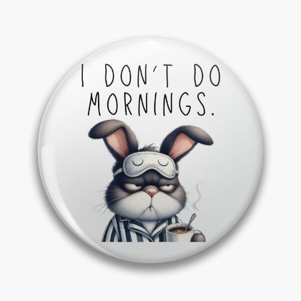 Item preview, Tired Rabbit with Coffee Cartoon designed and sold by ZoesPlace.