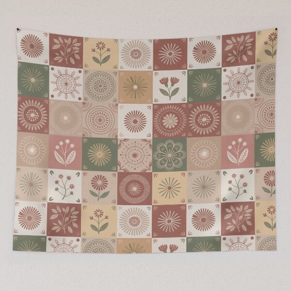 Item preview, Boho Rustic Patchwork Seamless Pattern designed and sold by ORA_ORA.