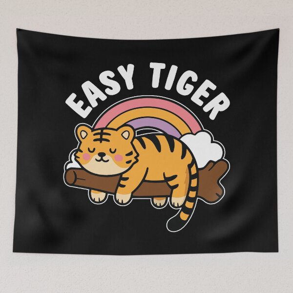 Item preview, Easy Tiger - Cute Kawaii Tiger designed and sold by MO DESIGNS.