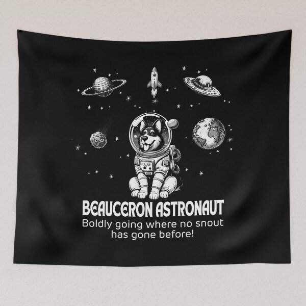 Item preview, Astronaut Beauceron Funny Space designed and sold by doodIllustrate.