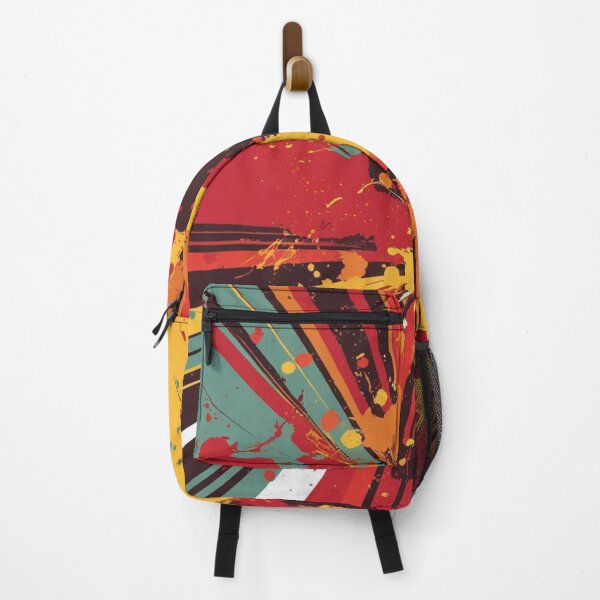 Item preview, Autumn Radiowave – Splatter Burst Abstract in Warm Fall Psychedelic Colors designed and sold by Harmonic_Layers.