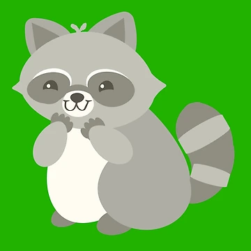 Artwork thumbnail, Delighted Raccoon by Day10Machine